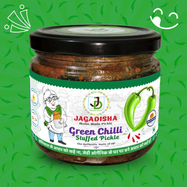 हरी मिर्च का भरवां अचार | Green Chilli Stuffed Pickle