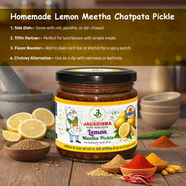 Second image of Lemon Meetha Pickle | नींबू का खट्टा मीठा तीखा अचार