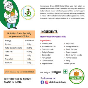 Ingredient Green Chilli